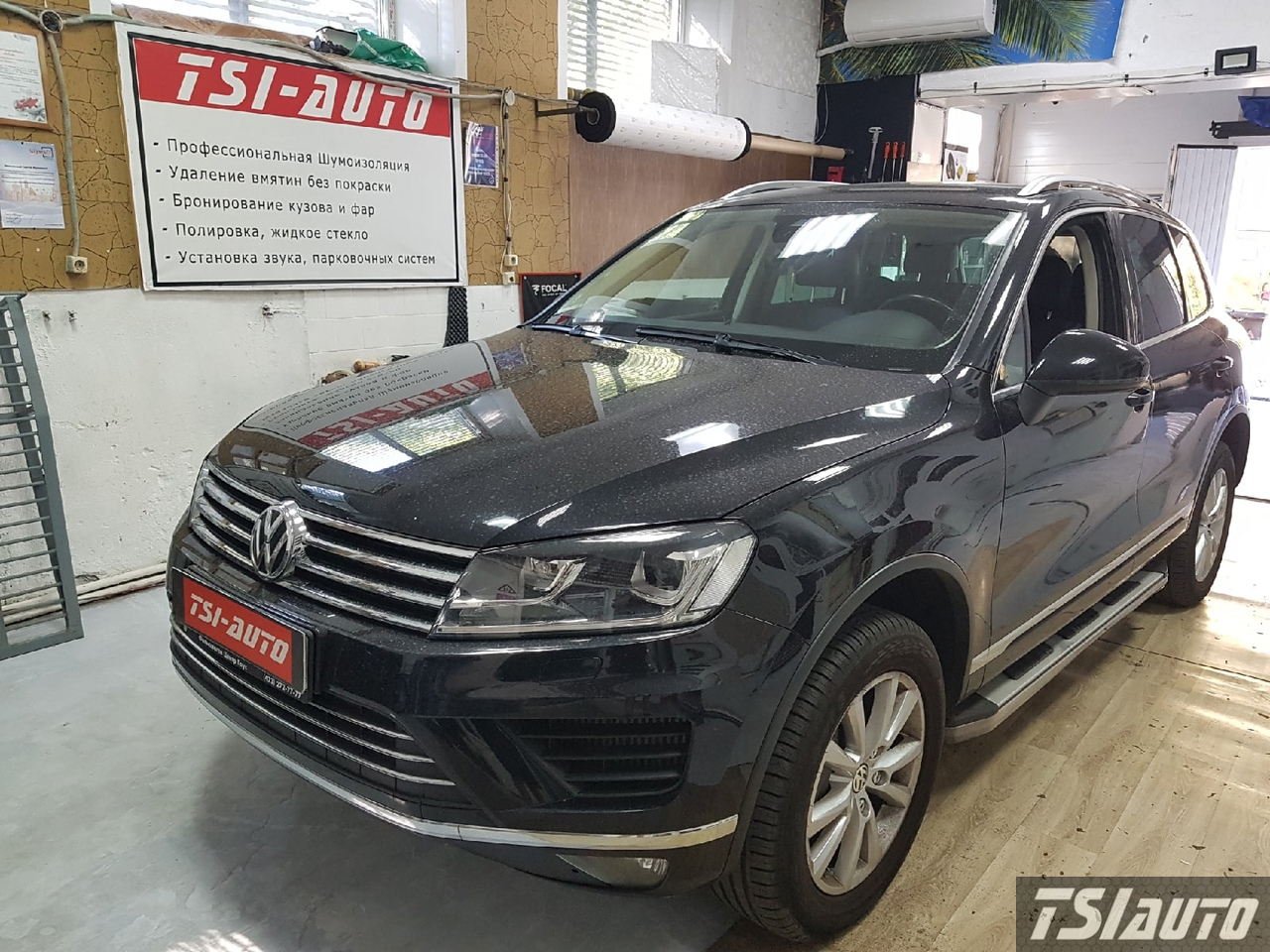 Правильная шумоизоляция Volkswagen Touareg 2 NF в Алматы 